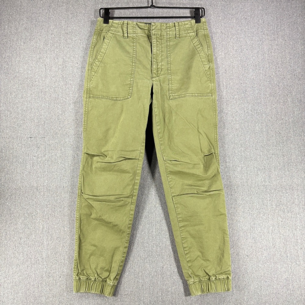 American Eagle Joggers Women 0 Green Stretch Utility Cargo Pants Olive